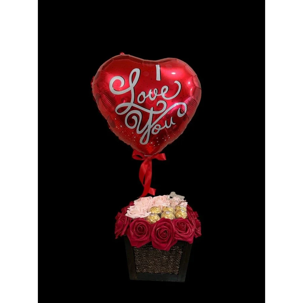 Arreglo Decorativo Artesanal con Ositos – Rosado y Crema